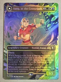 MTG / Aang, at the Crossroads / TLA / #304 / FOIL (Borderless) / Rare / NM - Image 1