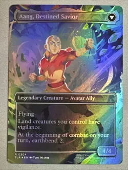 MTG / Aang, at the Crossroads / TLA / #304 / FOIL (Borderless) / Rare / NM - Image 2