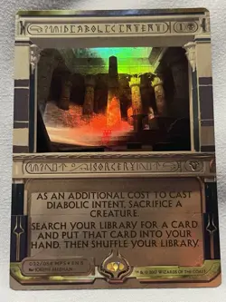 Diabolic Intent Masterpiece NM Series: Amonkhet Invocations Foil MTG - Image 1