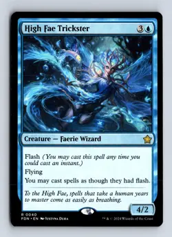 High Fae Trickster 40 R Foundations Magic: The Gathering NM/M - Image 1