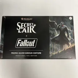 Secret Lair Fallout Promo Silver Shroud Costume Foil New Sealed - Image 1