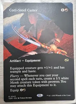 Cori-Steel Cutter Magic Artifact Equipment Red Regular 2025 R0343 MTG NM - Image 1