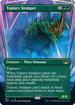 1 x Topiary Stomper - Borderless - Streets of New Capenna - NM-Mint - MTG - Image 1