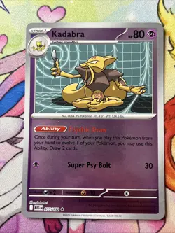 Kadabra 055/132 Uncommon Reverse Holo - Pokemon TCG Mega Evolution - NM - Image 1