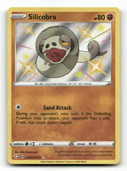 Silicobra SV070/SV122 - Shining Fates Shiny Vault - Pokemon Card NM/M - Image 1