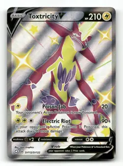 Toxtricity V SV112/SV122 - Shining Fates Shiny Vault - Pokemon Card NM/M - Image 1