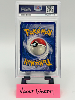 👊 1999 POKEMON BASE SET 1ST EDITION #8 MACHAMP HOLO RARE WOTC CARD - PSA 1 👊 - Image 2