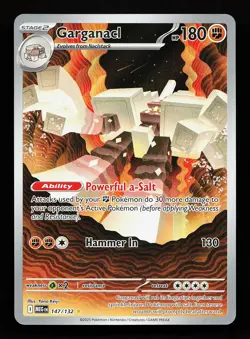 Garganacl 147/132 Illustration Rare Mega Evolution Pokemon Card - Image 1