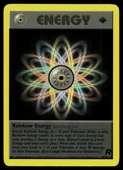 Pokemon Card - Rainbow Energy Team Rocket 80/82 Rare 1st Edition - Image 1