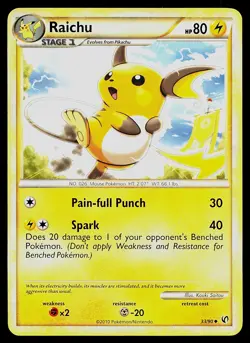 Pokemon Card - Raichu Undaunted 33/90 Uncommon - Image 1
