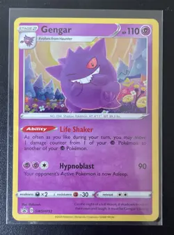Pokemon Gengar SWSH052 SWSH: Sword & Shield Black Star Promo Cards Holo NM - Image 1