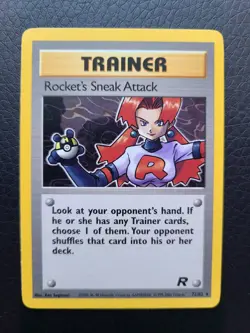 Rocket's Sneak Attack 72/82 Team Rocket Pokemon Card Regular NM TCG - Image 1