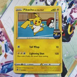 Pokemon Pikachu TCG On the Ball Promo Card 001/005 UK Exclusive Unsealed - Image 1