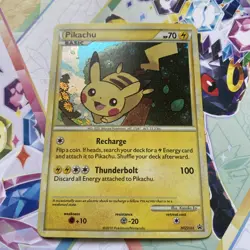 NM Pokemon Pikachu Holo Card HGSS03 Black Star Promo - Image 1