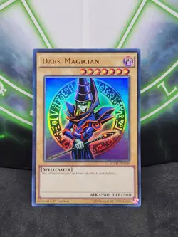 Yugioh Dark Magician YGLD-ENC09 Ultra Rare 1st Edition NM - Image 1