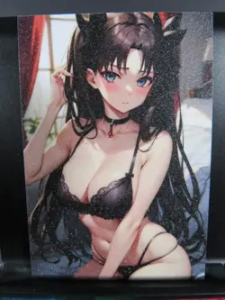 Rin Tohsaka Fate/stay night Art Card Glitter Anime Sexy Waifu CCG Collectible NM - Image 1