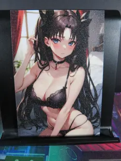 Rin Tohsaka Fate/stay night Art Card Glitter Anime Sexy Waifu CCG Collectible NM - Image 2