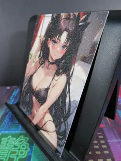 Rin Tohsaka Fate/stay night Art Card Glitter Anime Sexy Waifu CCG Collectible NM - Image 3