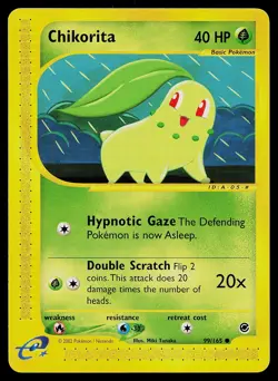 Pokemon Card - Chikorita Expedition 99/165 Common - Image 1