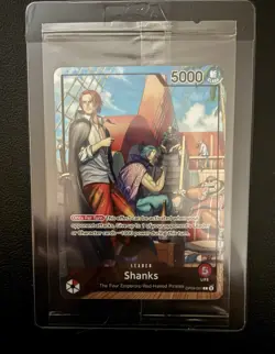 One Piece Shanks Leader OP09-001 Ace Grading 5000 Power Card - Image 1
