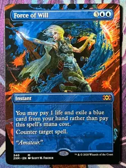 Force of Will (Borderless) (Non-Foil) - Double Masters (2XM) - Image 1