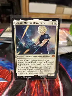 Cloud, Midgard Mercenary | Final Fantasy Magic the Gathering | Non-Holo | - Image 1