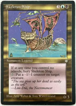 Skeleton Ship MTG #301 Ice Age Uncommon Magic the Gathering 1995 HP - Image 1