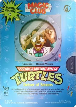 Delver of Secrets 2367 Secret Lair x TMNT: VHS Villains Foil MTG NM - Image 1