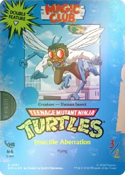 Delver of Secrets 2367 Secret Lair x TMNT: VHS Villains Foil MTG NM - Image 2