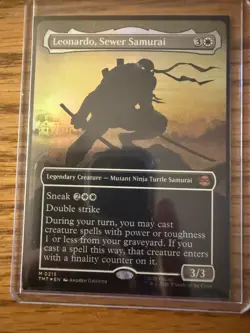 MTG Leonardo, Sewer Samurai (Borderless Foil) Teenage Mutant Ninja Turtles 215 - Image 1