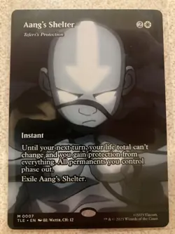 Aang's Shelter - Teferi's Protection, Borderless, NM, Avatar Mtg - Image 1