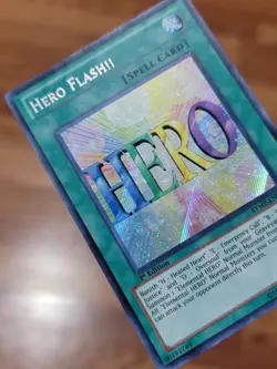 RYMP-EN027 Hero Flash!! - Secret Rare - 1st Edition LP Yugioh Card - Image 2