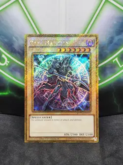 Yugioh Dark Magician MVP1-ENGV3 Gold Secret Rare NM - Image 1