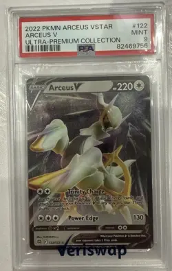2022 Pokemon Arceus Vstar Ultra-premium Collection PSA 9 #122 Basic Arceus V - Image 1