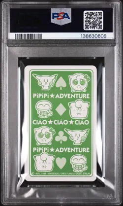 1998 POKEMON PIPIPI ADVENTURE PLAYING CARDS 5 OF SPADES PSA 9 - Image 2