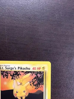 2000 Pokemon Gym Challenge Lt. Surge’s Pikachu 1st Edition 84/132 Free Shipping - Image 5