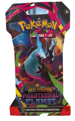 POKEMON ME2 Phantasmal Flames Sleeved Booster Packs- MEGA CHARIZARD X - Image 3