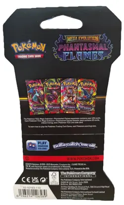 POKEMON ME2 Phantasmal Flames Sleeved Booster Packs- MEGA CHARIZARD X - Image 4