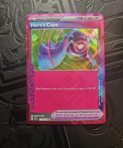 Hero's Cape 152/162 ACE SPEC Rare Temporal Forces Pokemon Near Mint - Image 1