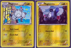 2 POKEMON MAGNETON 44/135 & MAGNEMITE 43/135 -PLASMA STORM REVERSE HOLO NM - Image 1