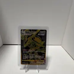 Pokemon Rayquaza VMAX Secret Rare Silver Tempest Full Art Holo 320 HP - Image 1