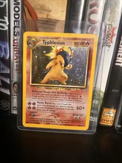 Pokemon TCG Typhlosion 17/111 Neo Genesis Holo Rare Stage 2 100HP Unlimited - Image 1