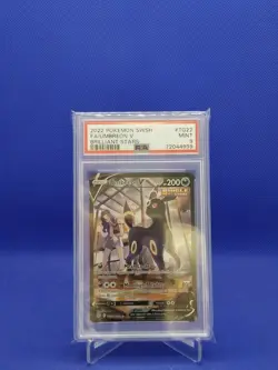 2022 POKEMON SWORD & SHIELD BRILLIANT STARS #TG22 FULL ART/UMBREON V PSA 9 - Image 1