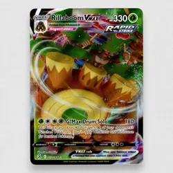 Rillaboom VMAX 023/264 SWSH08: Fusion Strike Holo Ultra Rare Pokemon TCG NM - Image 1