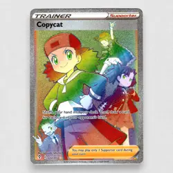 Copycat (Secret) 222/203 SWSH07: Evolving Skies Holo Secret Rare Pokemon TCG NM - Image 1