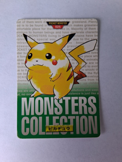 1996 Pokemon Carddass Pikachu Green #025 Vintage - Image 1