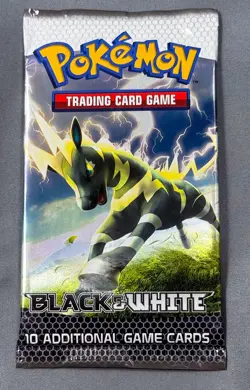 Sealed 2011 Pokemon Black & White Zebstrika Artwork Factory Booster Pack - Image 1