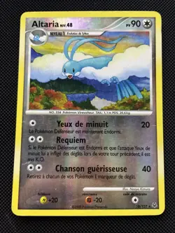 ALTARIA REVERSE - POKEMON 18/127 PLATINE DE BASE ETAT BON FR - Image 1