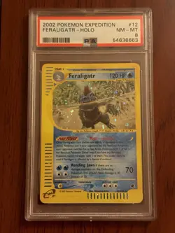 Pokemon Feraligatr Expedition Holo Rare #12 PSA 8 - Image 1