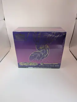 Scarlet and Violet Base Set Pokemon Center Exclusive ETB Miraidon Art SEALED - Image 1
